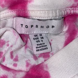 Top shop tie dye crop top